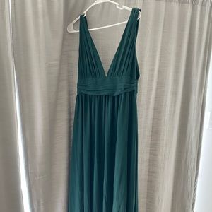 Heavenly Hues Forest Green Maxi Dress
